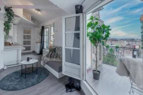 La terrasse, vue sur les toits de Montpellier